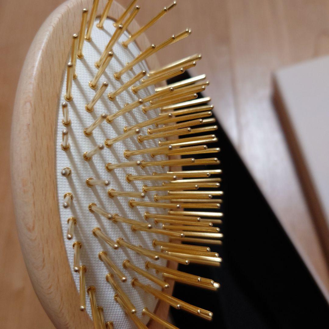 G.B.KENT 22kゴールドピン　スカルプマッサージ クッションヘアブラシ