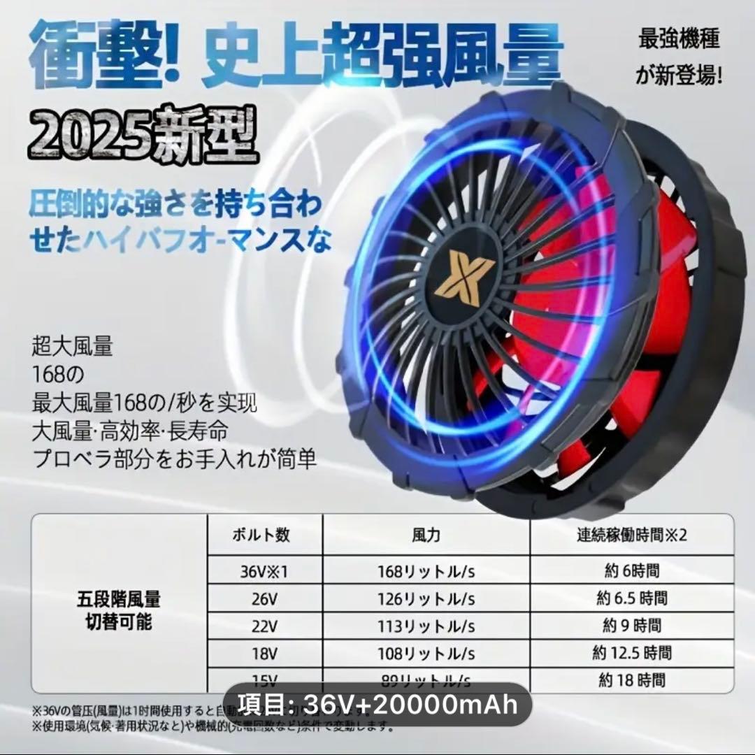 ★オフプライスSALE★36V リチウムイオンバッテリー冷却ファンセット