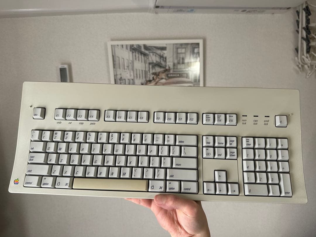 初代 Apple extended keyboard US配列 USBアダプター
