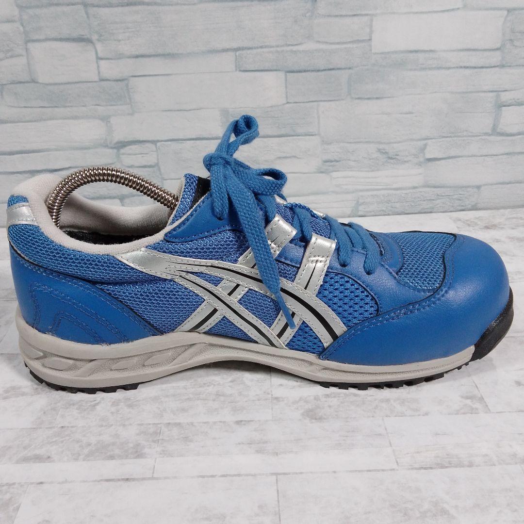 美品✨️asics　アシックス 【25】安全靴 メッシュ レザー 衝撃吸収