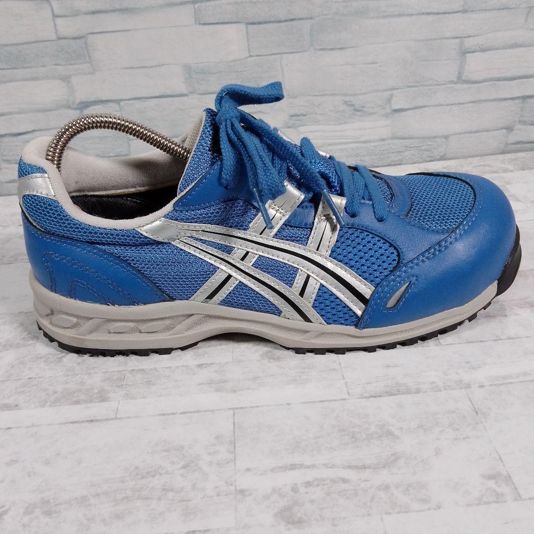 美品✨️asics　アシックス 【25】安全靴 メッシュ レザー 衝撃吸収