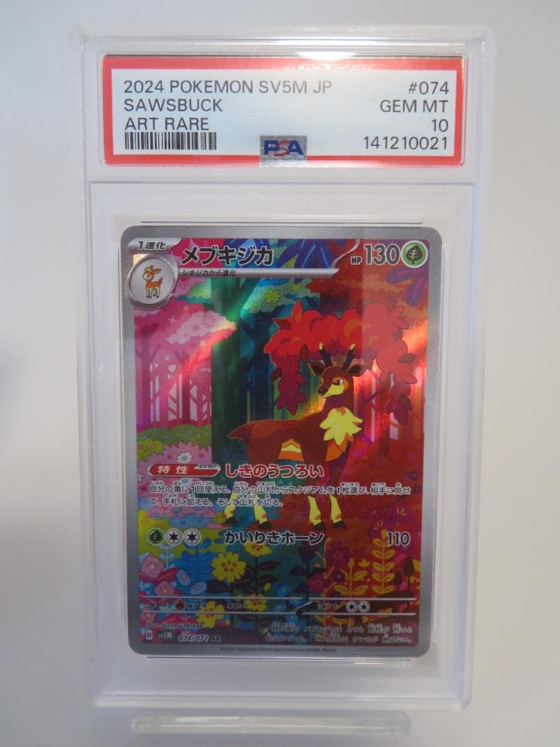 PSA10 連番　シキジカ　メブキジカ　AR