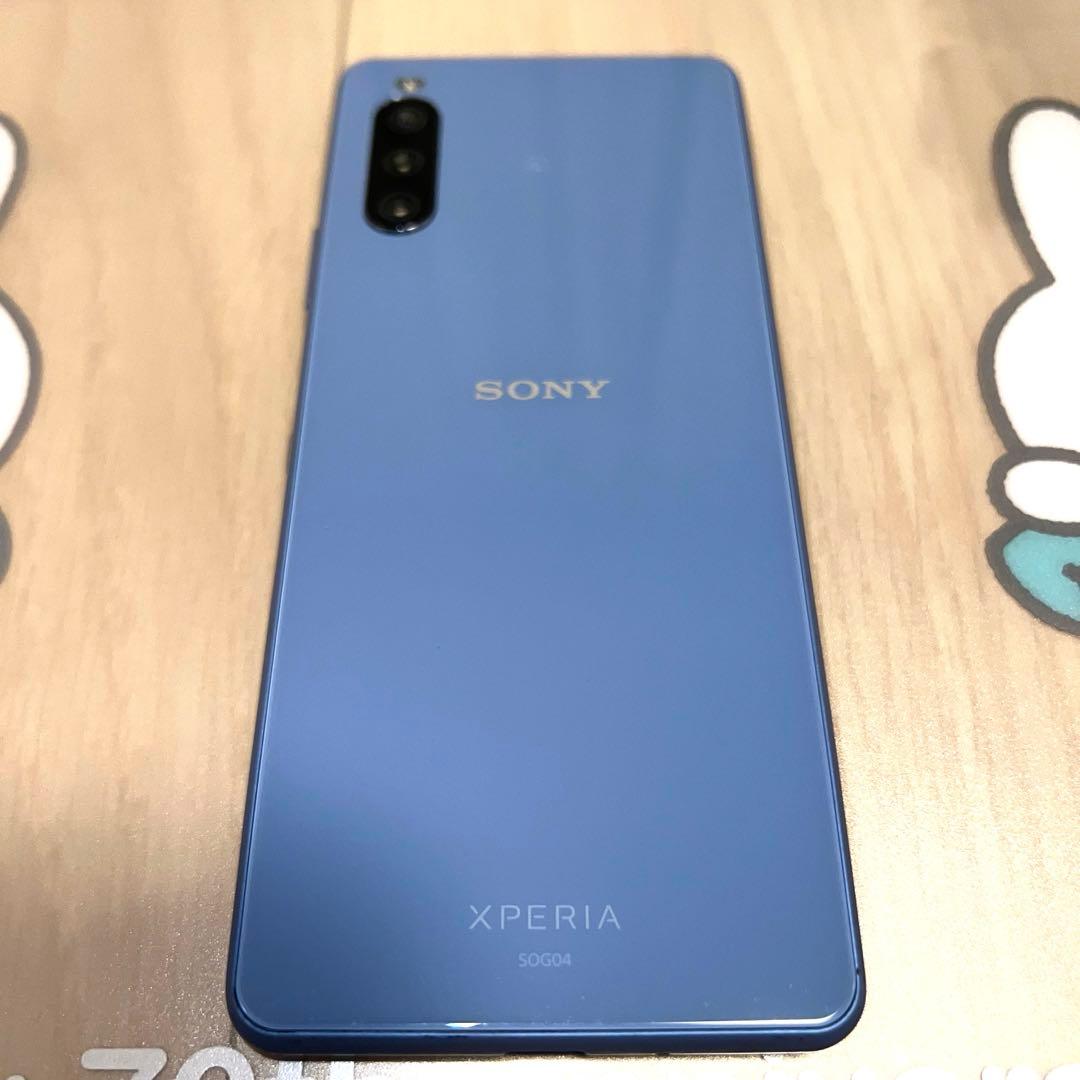 【最終値下】Xperia 10 III SOG04 ブルー　SIMフリー 判定○