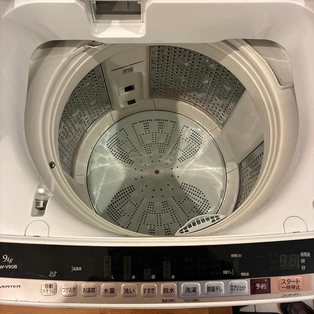 HITACHI ビートウォッシュ全自動洗濯機 BW-V90B 9kg