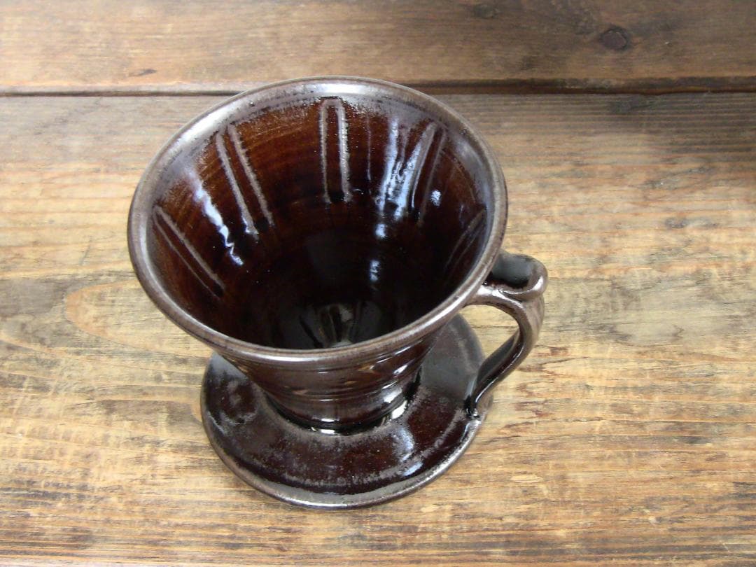藻岩窯 コーヒードリッパー（鉄錆）
