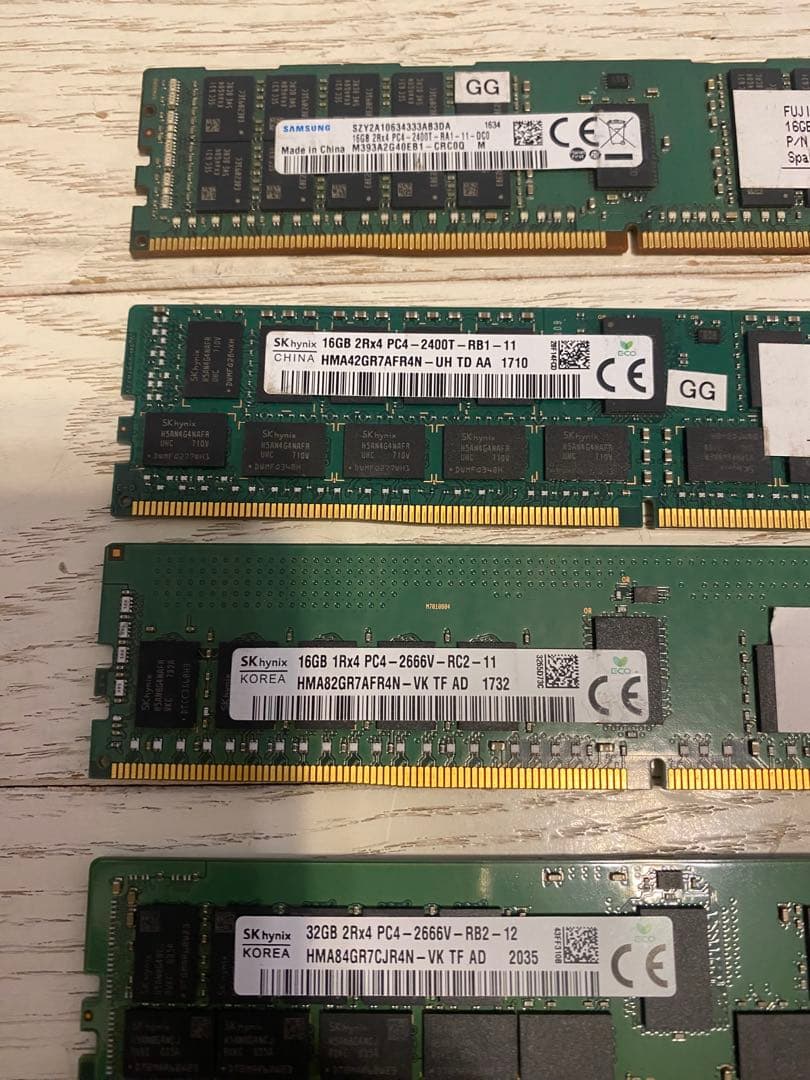 DDR4サーバー用メモリ 32GB1枚 16GB3枚セット