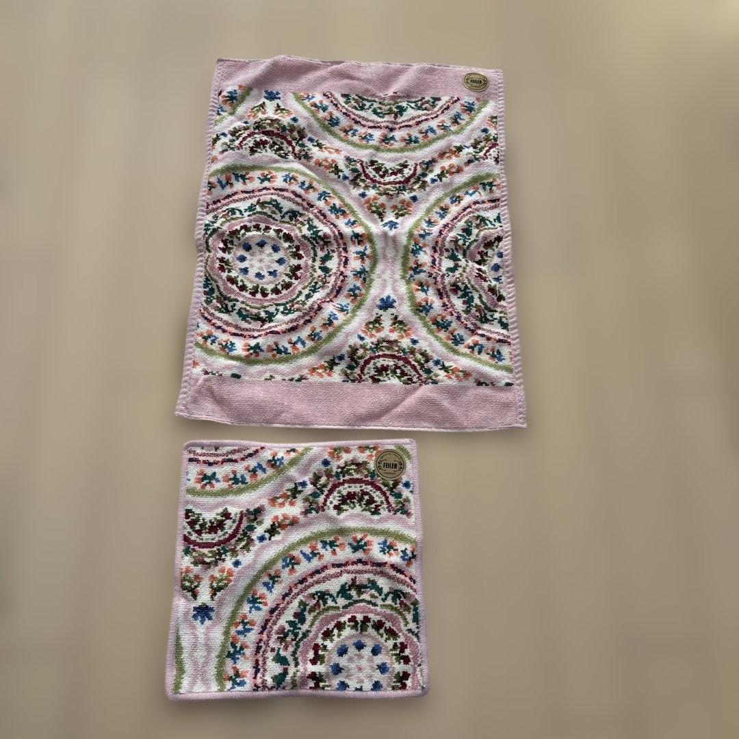 FEILER タオルセット 花柄刺繍 ギフトボックス入り