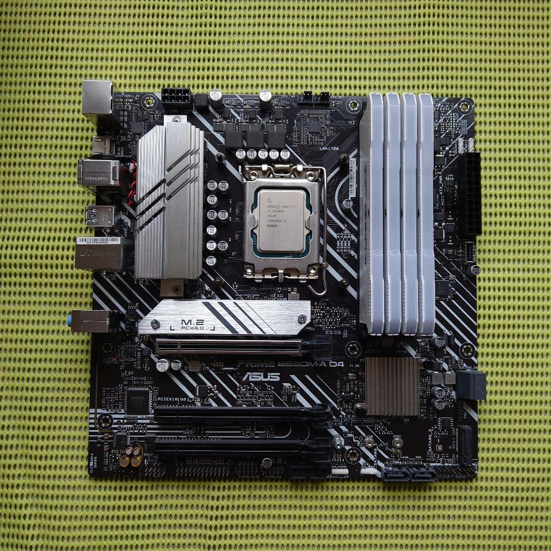 ASUS B660M-A D4 ＆ INTEL coer i7 12700kf