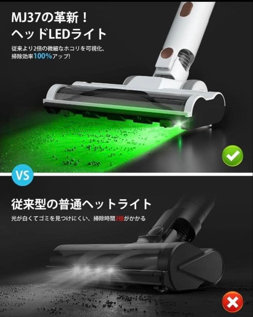 【新品未使用】サイクロン掃除機 コードレス スティッククリーナー 65000pa