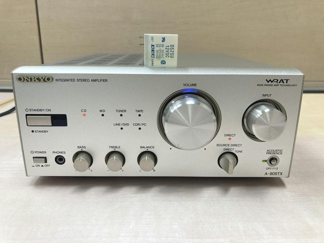 ★整備済み★ONKYO　A-905TX　SPリレー交換済み　取説あり　美品④