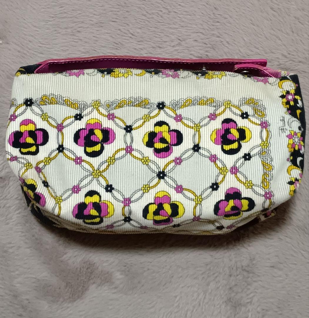 極美品✨EMILIO PUCCI ポーチ　アクセサリーポーチ　花柄　ゴブラン