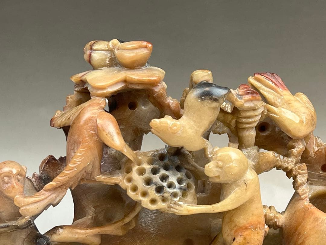 ［珍品］寿山石　置物　中国古董送料込み