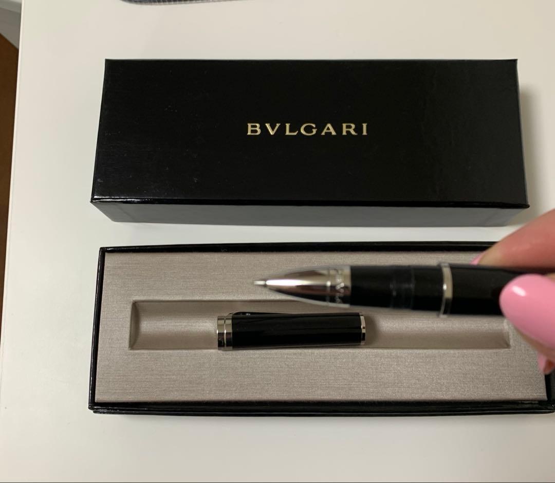 ひ*こ様 BVLGARI ボールペン 黒 専用ボックス付き