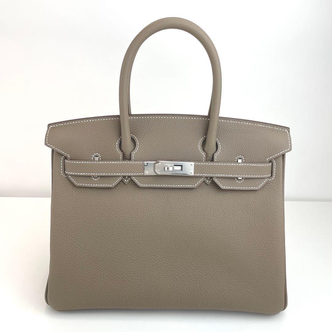 新品未使用 HERMES エルメス　バーキン30　エトープ　シルバー金具