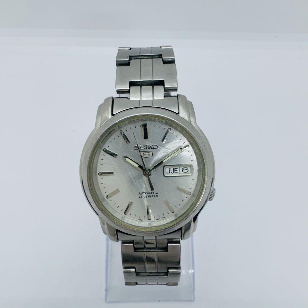 ✨SEIKO✨SEIKO5✨7S26-03S0✨デイデイト✨シルバー✨腕時計✨