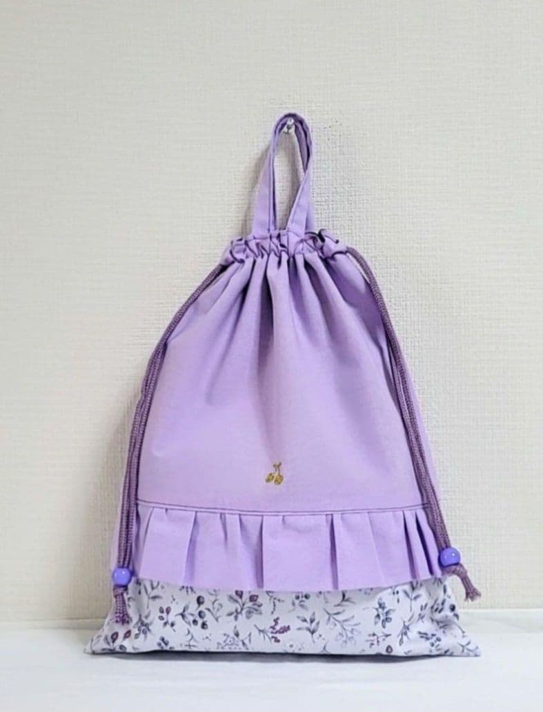 あんちゃん様☆専用93.入園入学セット女の子　パープル ベリーガーデン フリル