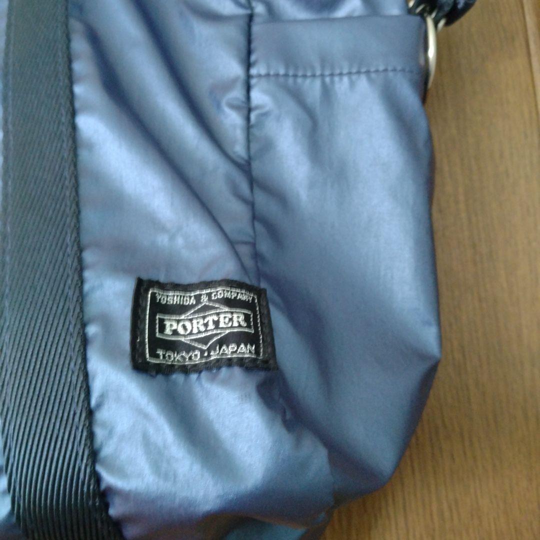 PORTER GIRLボストンバッグ メタリックブルー