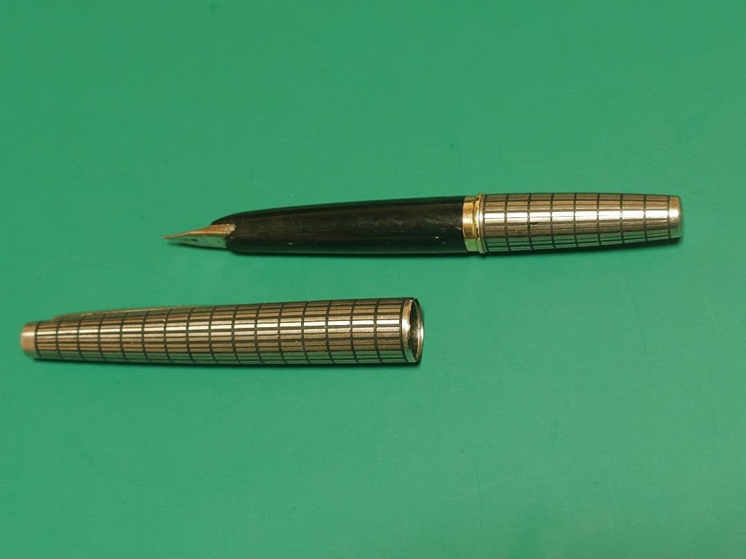 パイロット Elite 万年筆 18K 全格子 ヴィンテージ 1976年