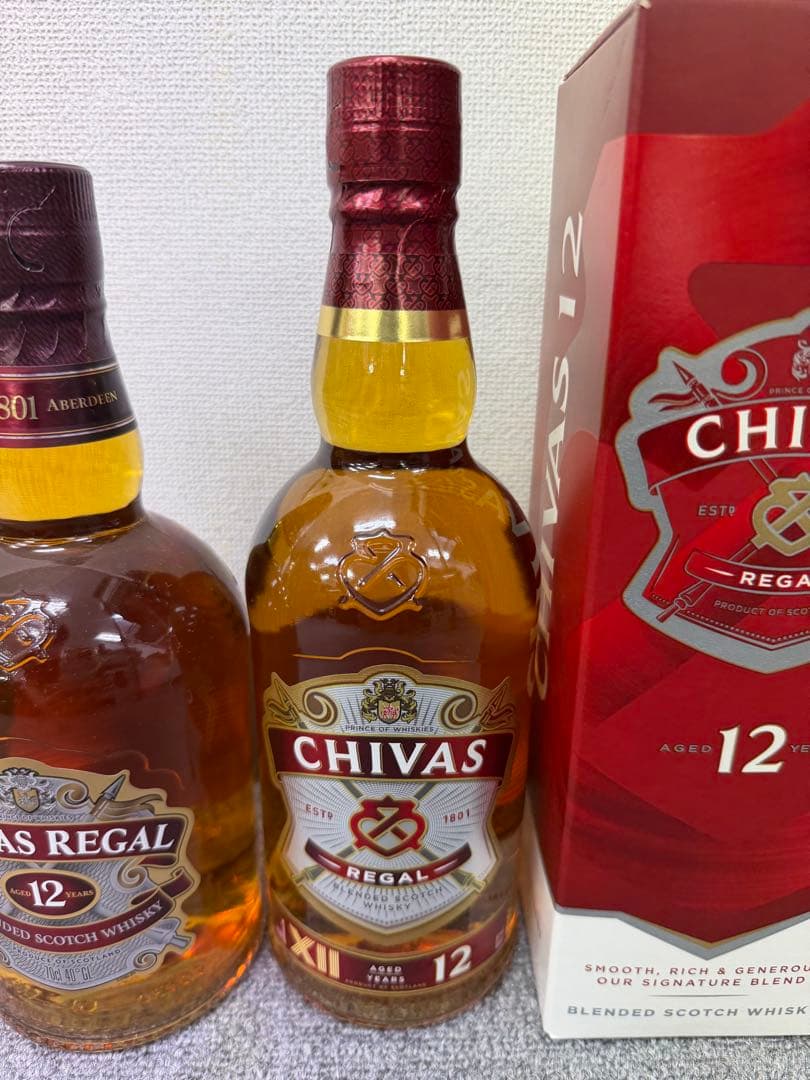 未開栓　ウイスキー　CHIVAS REGAL シーバスリーガル　 12年　2本