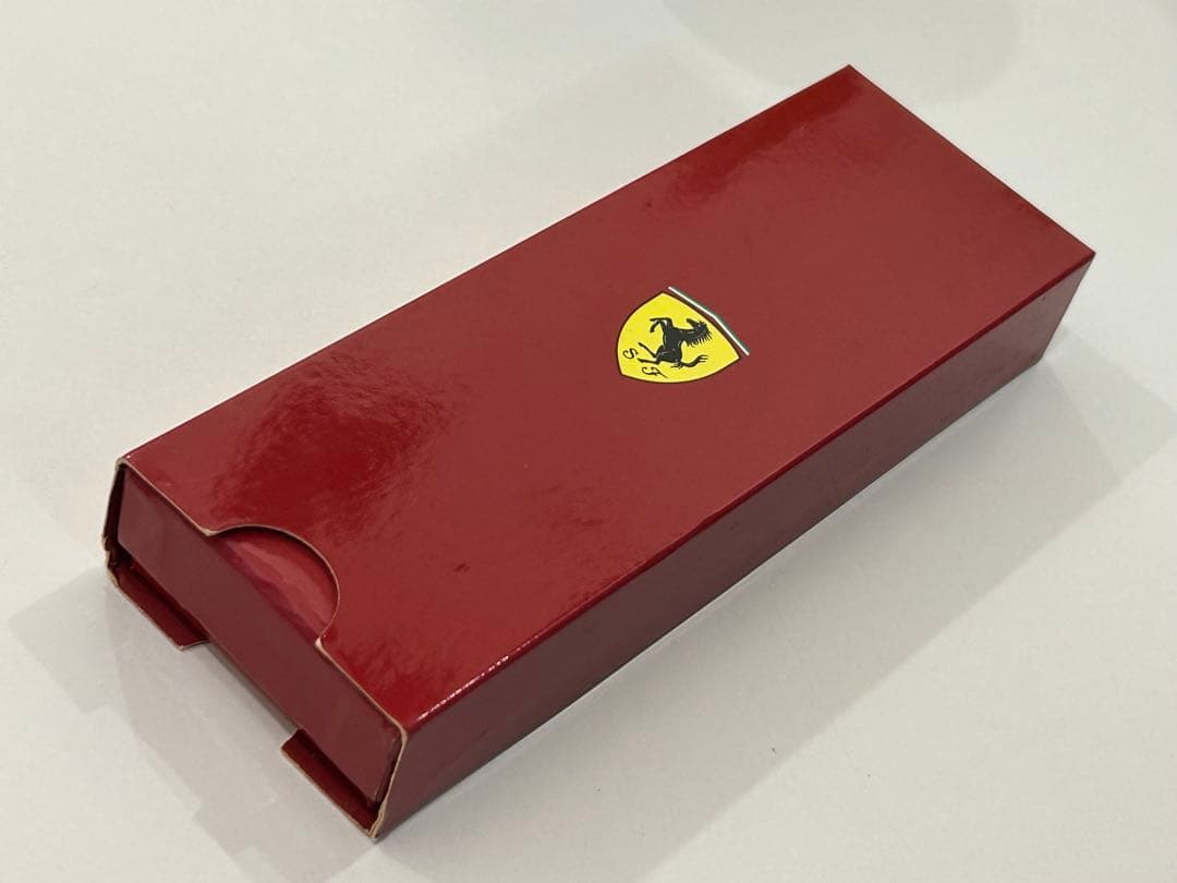 希少 美品フェラーリ Ferrari 赤 ボールペン 専用ボックス付 ノック式