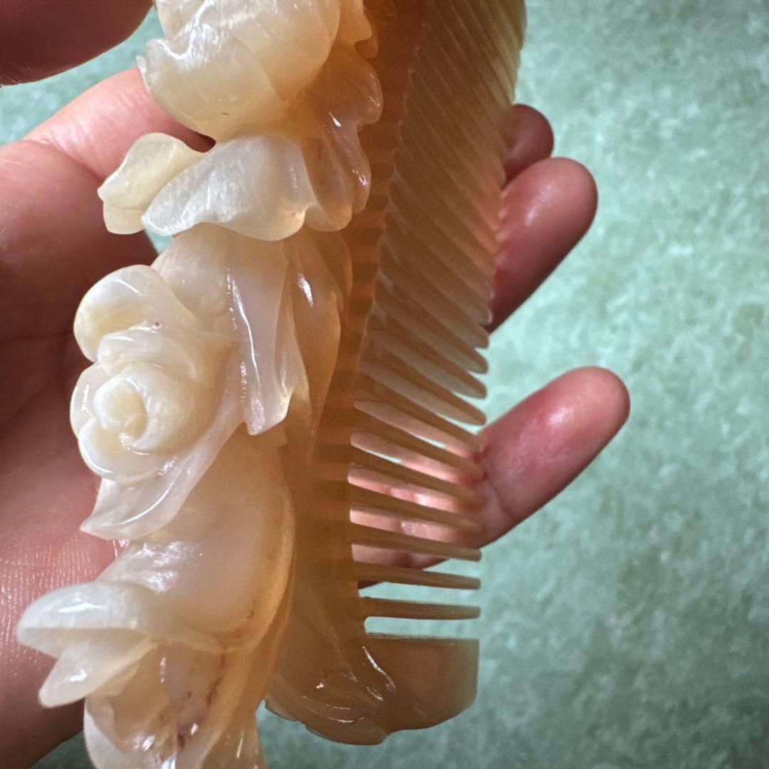 彫刻 角製品　ヘアコーム