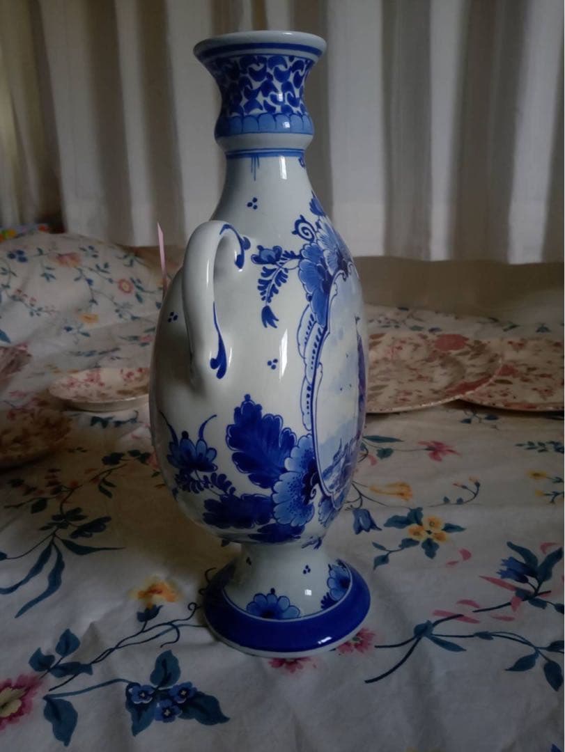 オランダ　ロイヤルデルフト 花瓶　壺　置物　30㎝