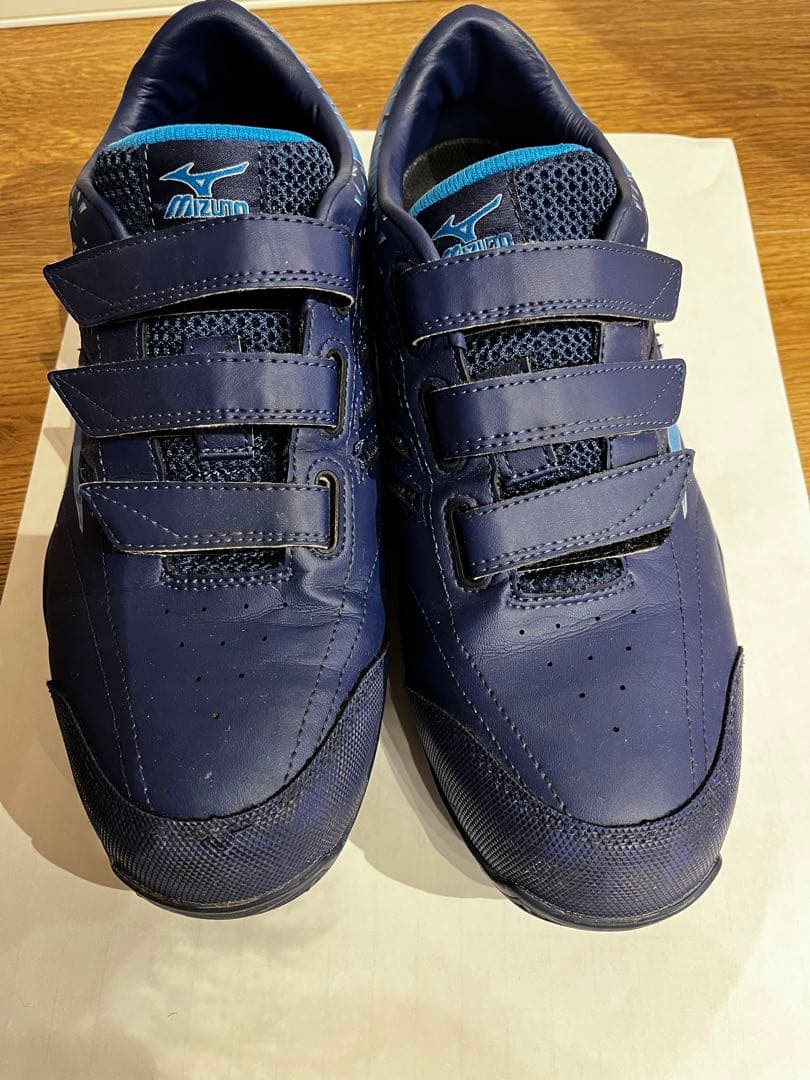 Mizuno ネイビー ベルクロ 安全靴