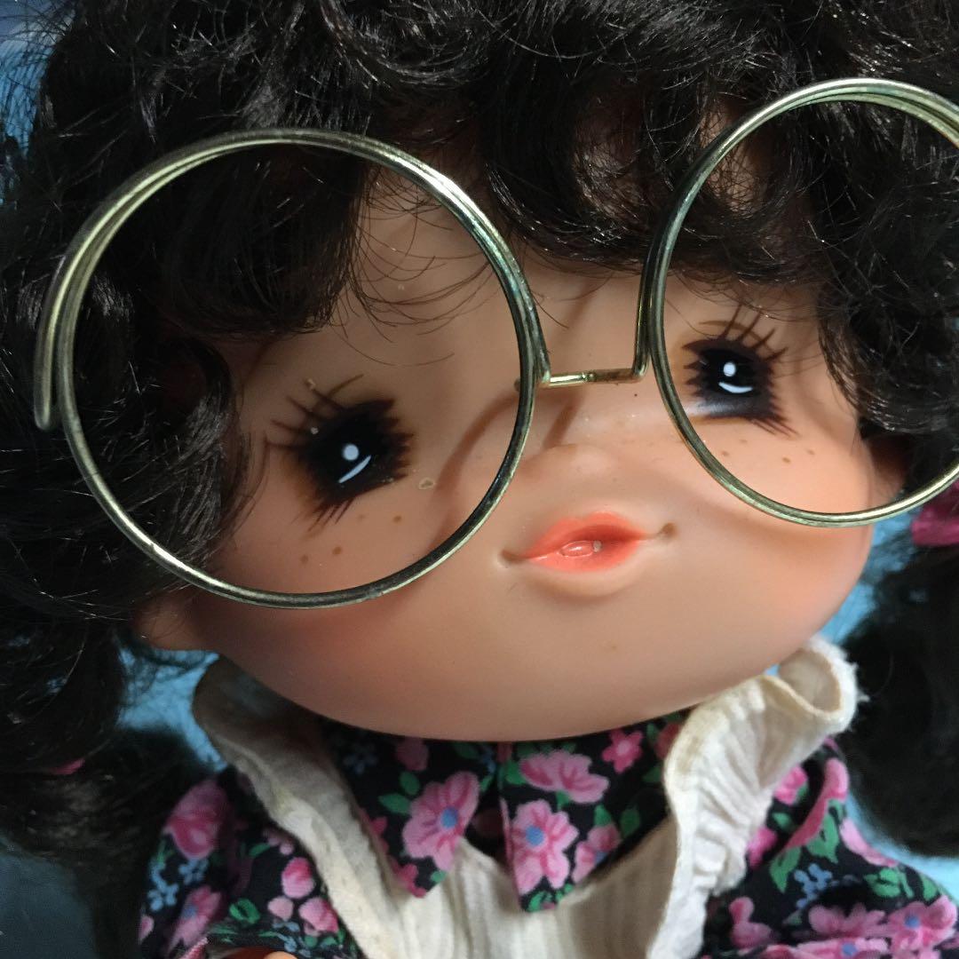 ♫ビンテージ♫夢見るらぶちゃん♫女の子♫大きなメガネ♫セキグチdoll♫