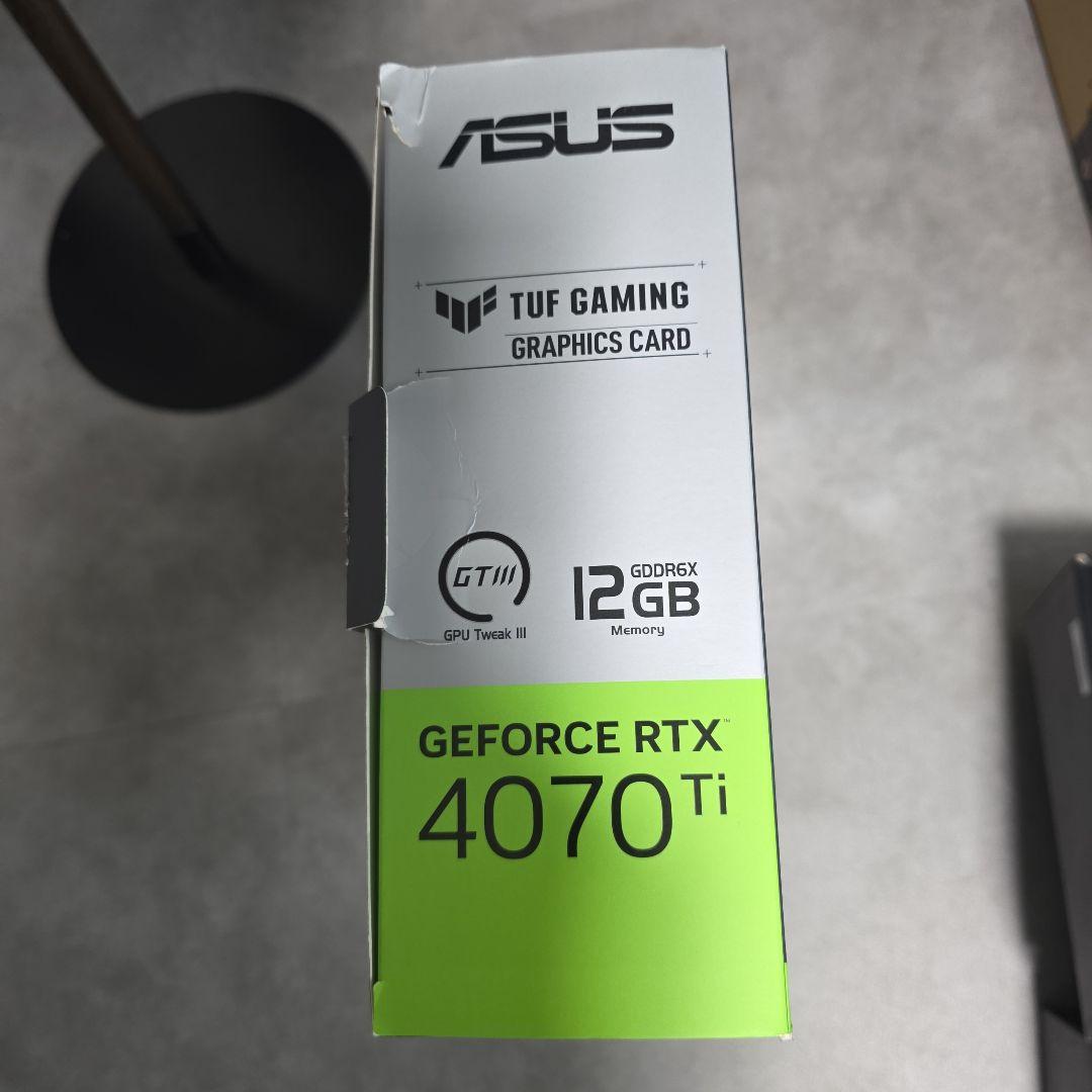 グラフィックボード・グラボ・ビデオカード Nvidia Asus Tuf Gaming RTX 4070 Ti