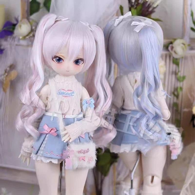 AX240 BJD 1/3 人形 ドール　用ウィッグ カツラ 耐熱 ハンドメイド