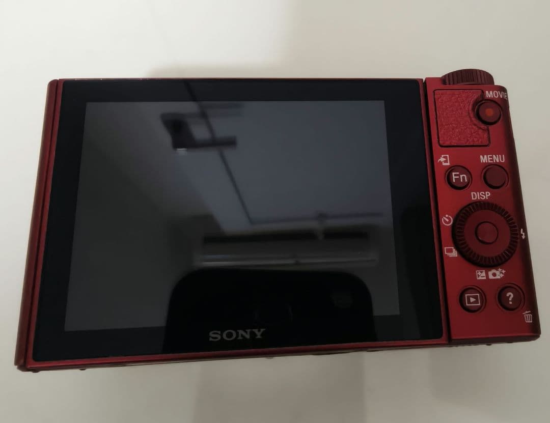 動作品SONYデジカメ DSC-WX500（レッド）　レザーケース付き！