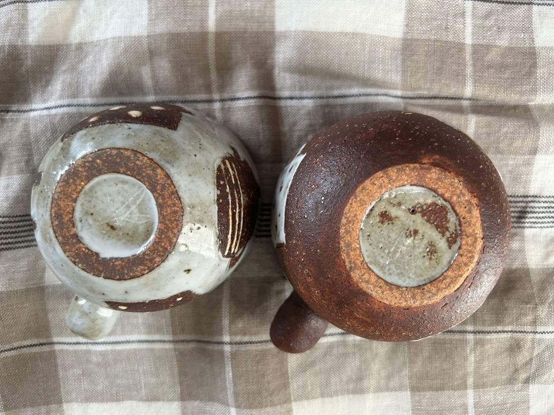 岡崎純子　陶器製カップ2個セット