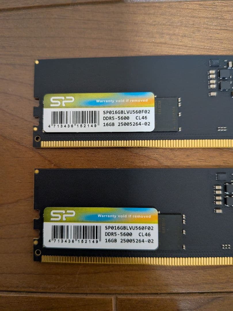 メモリー DDR5 32GB (2x16GB) 5600MHz