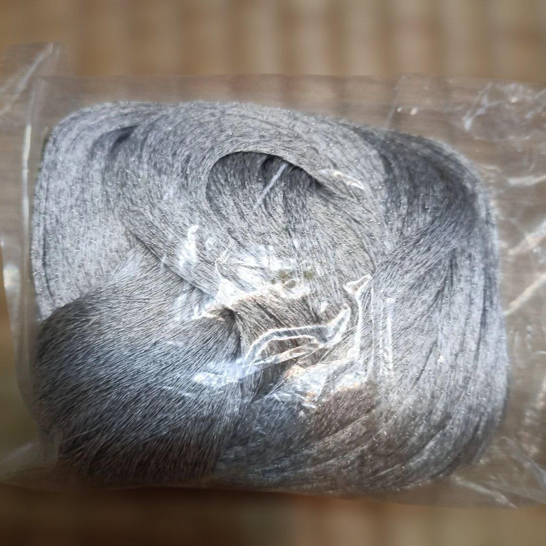 組紐作成用糸　プラチナ使用