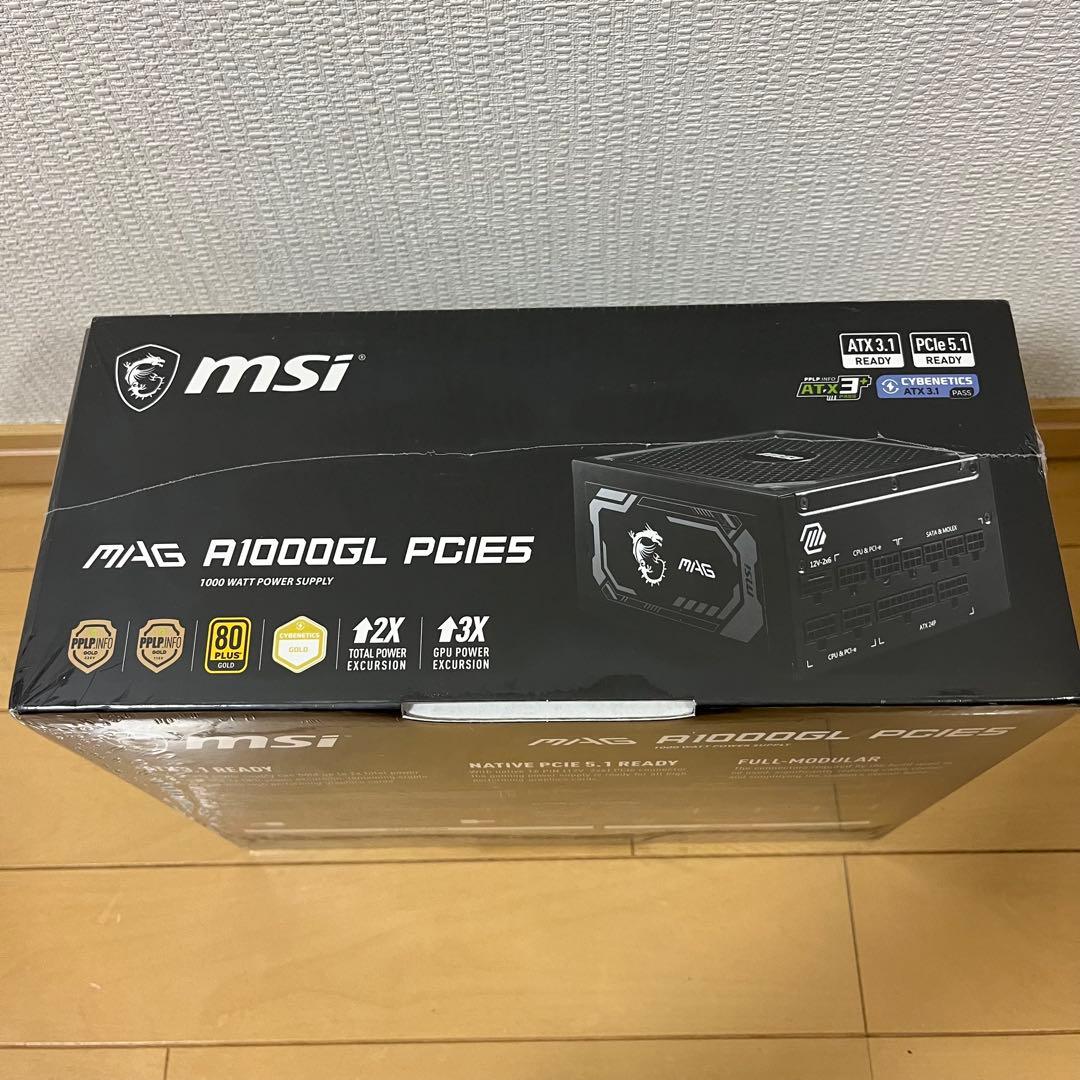 MSI MAG A1000GL PCIE5 1000W 80 PLUS 電源