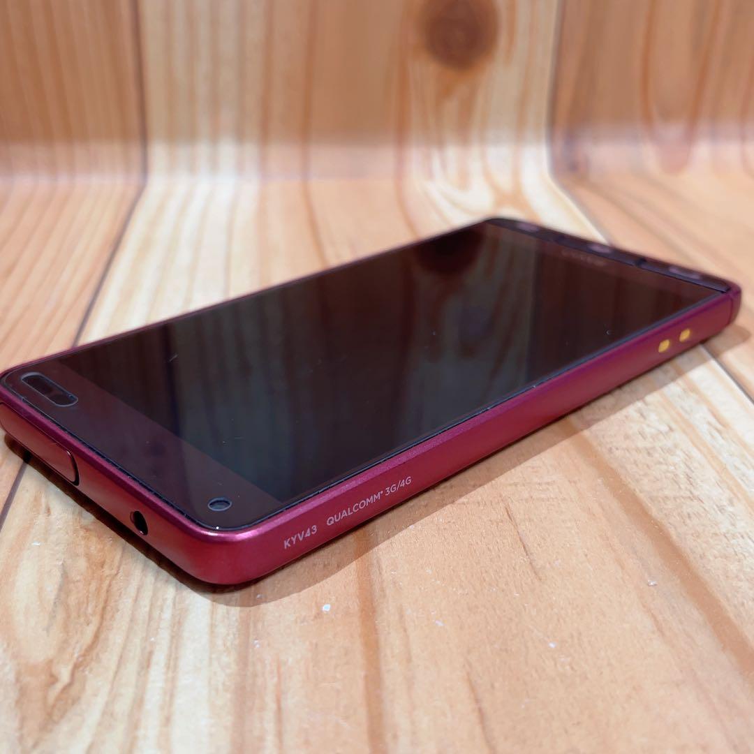 SIMフリー 本体 BASIO 3 KYV43 32 GB 119F レッド