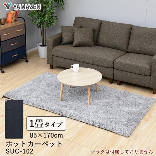 [山善] ホットカーペット 電気カーペット 1畳 (85cm×170cm) 節電
