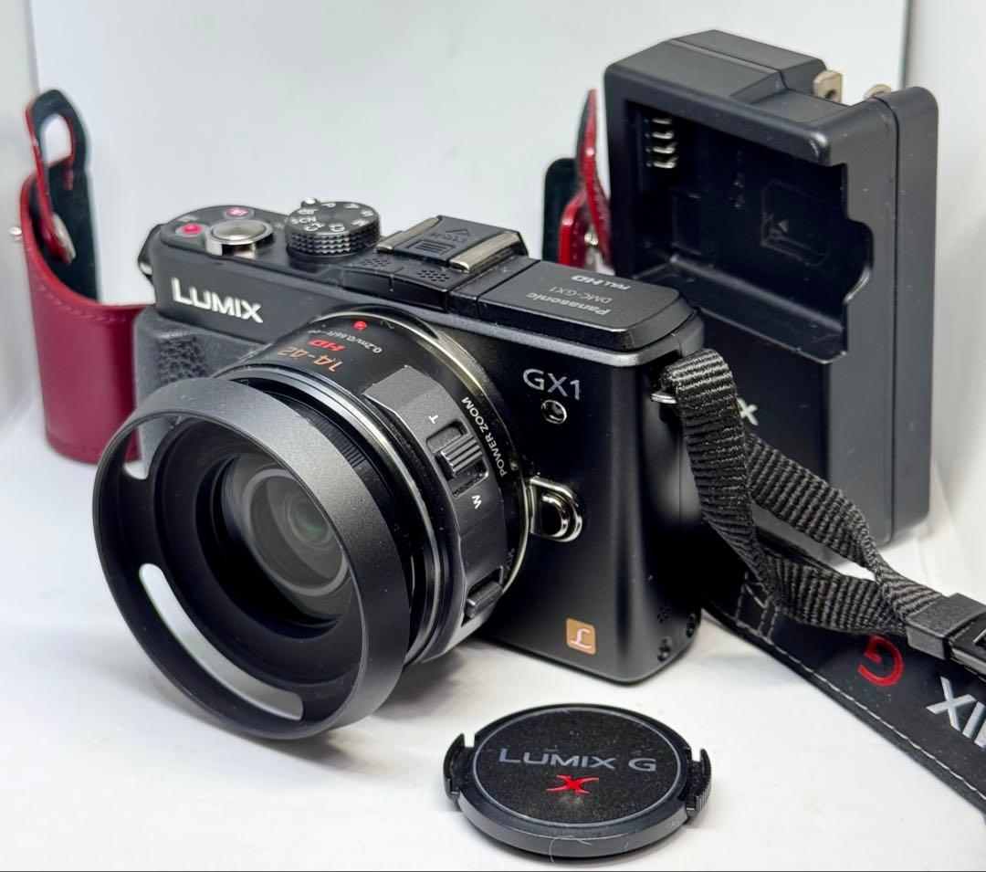 美品・完動品！パナソニック GX1 ブラック PZ 14-42mmズームレンズ