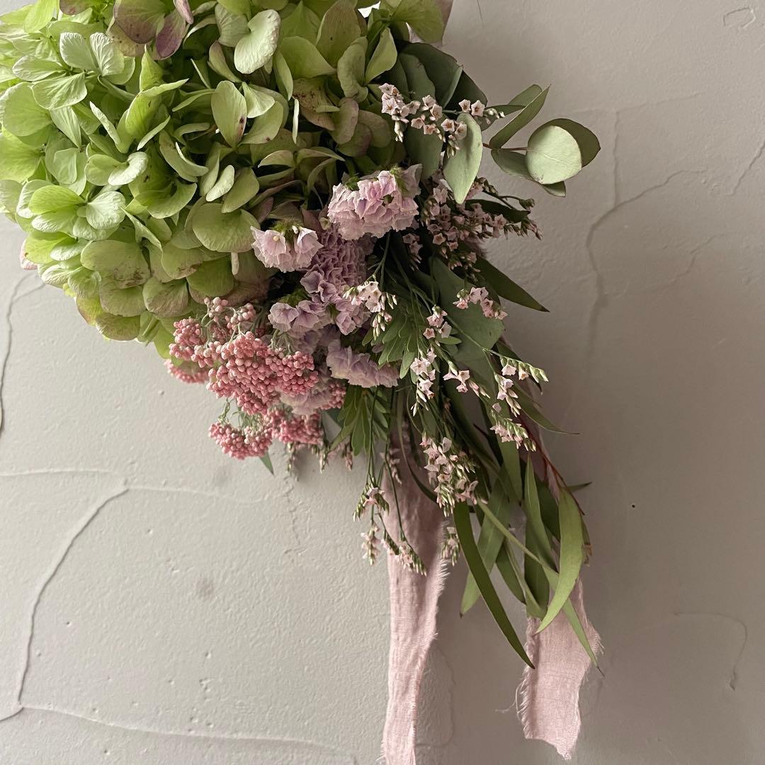1.アンティーク紫陽花ブーケスワッグ