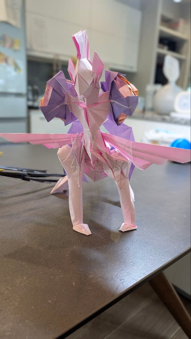 折り紙 　ポケモン　パルキアオリジン　 立体オブジェ