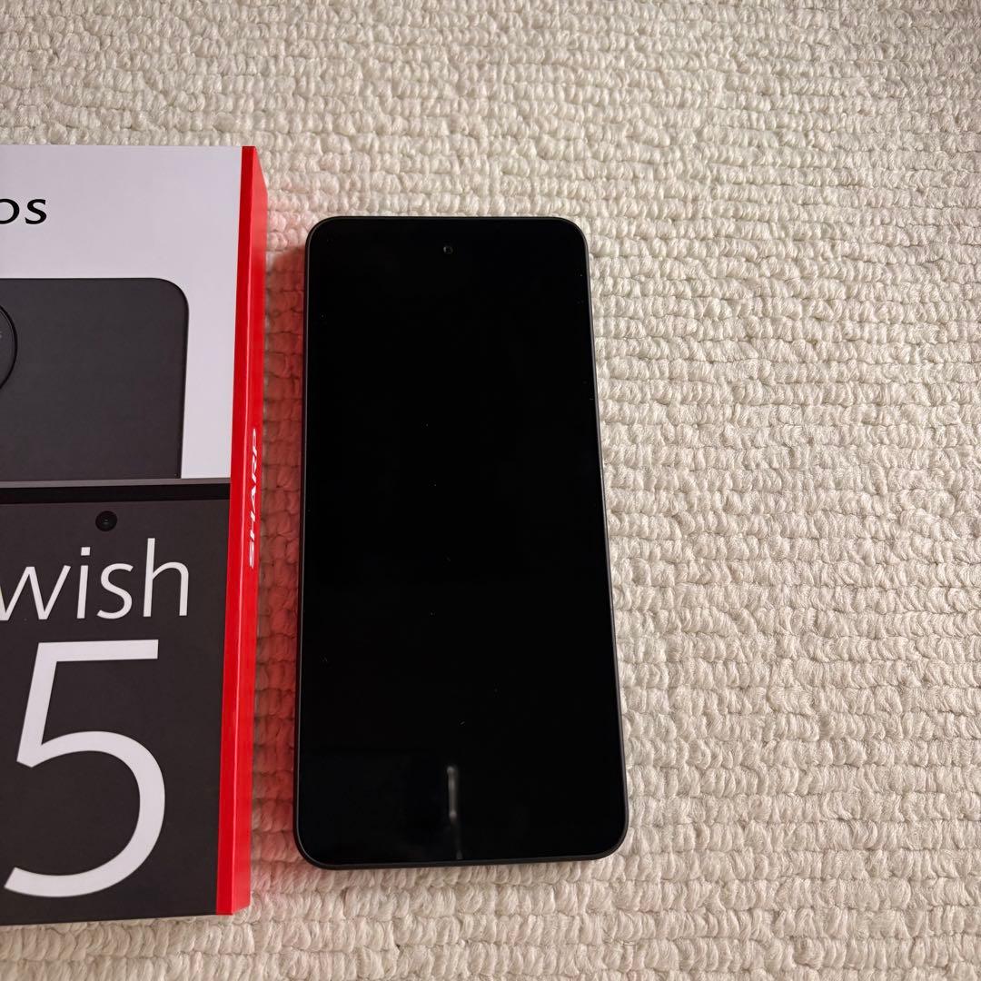 【新品】 【未使用】 AQUOS wish 5ブラック 本体