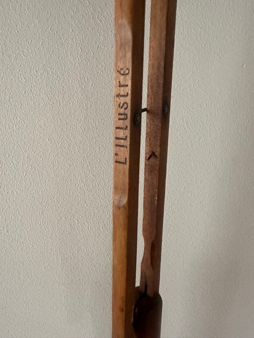 ビンテージフランス L’Illustré雑誌のペーパーホルダーアンティーク什器