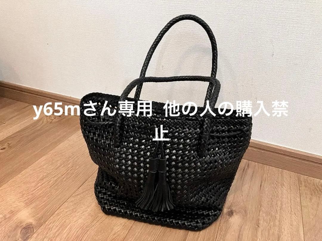 REN ゴートメッシュ・タッセルトート カラー 黒色 Black