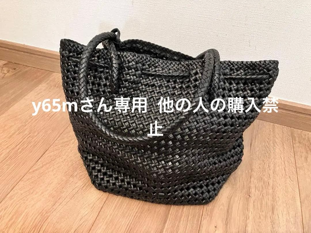 REN ゴートメッシュ・タッセルトート カラー 黒色 Black