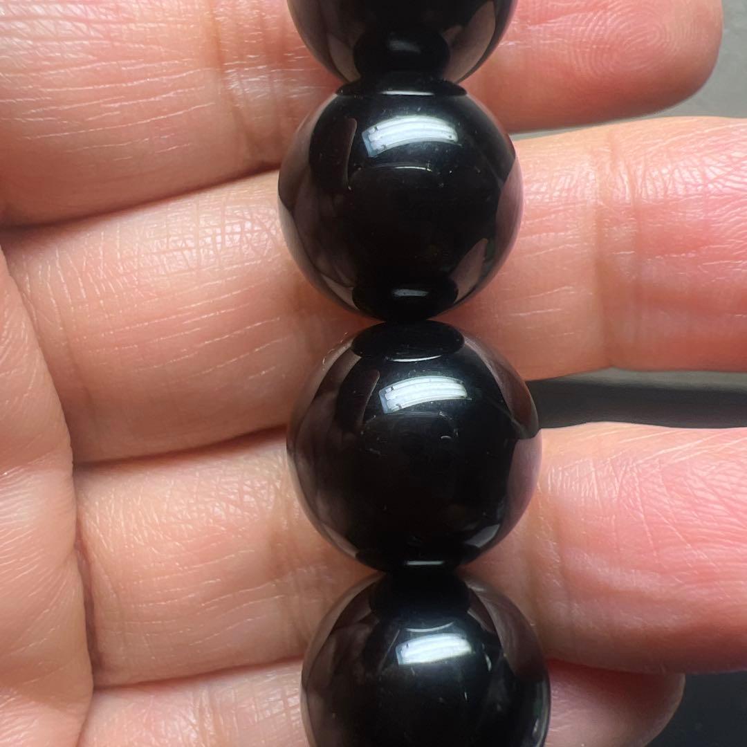 魔除けの王様⭐︎モリオン(黒水晶)ブレスレット