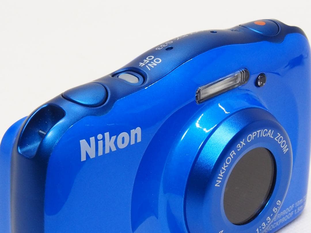 ■美品■ Nikon COOLPIX S33 ブルー 《 スマホ転送可能 防水
