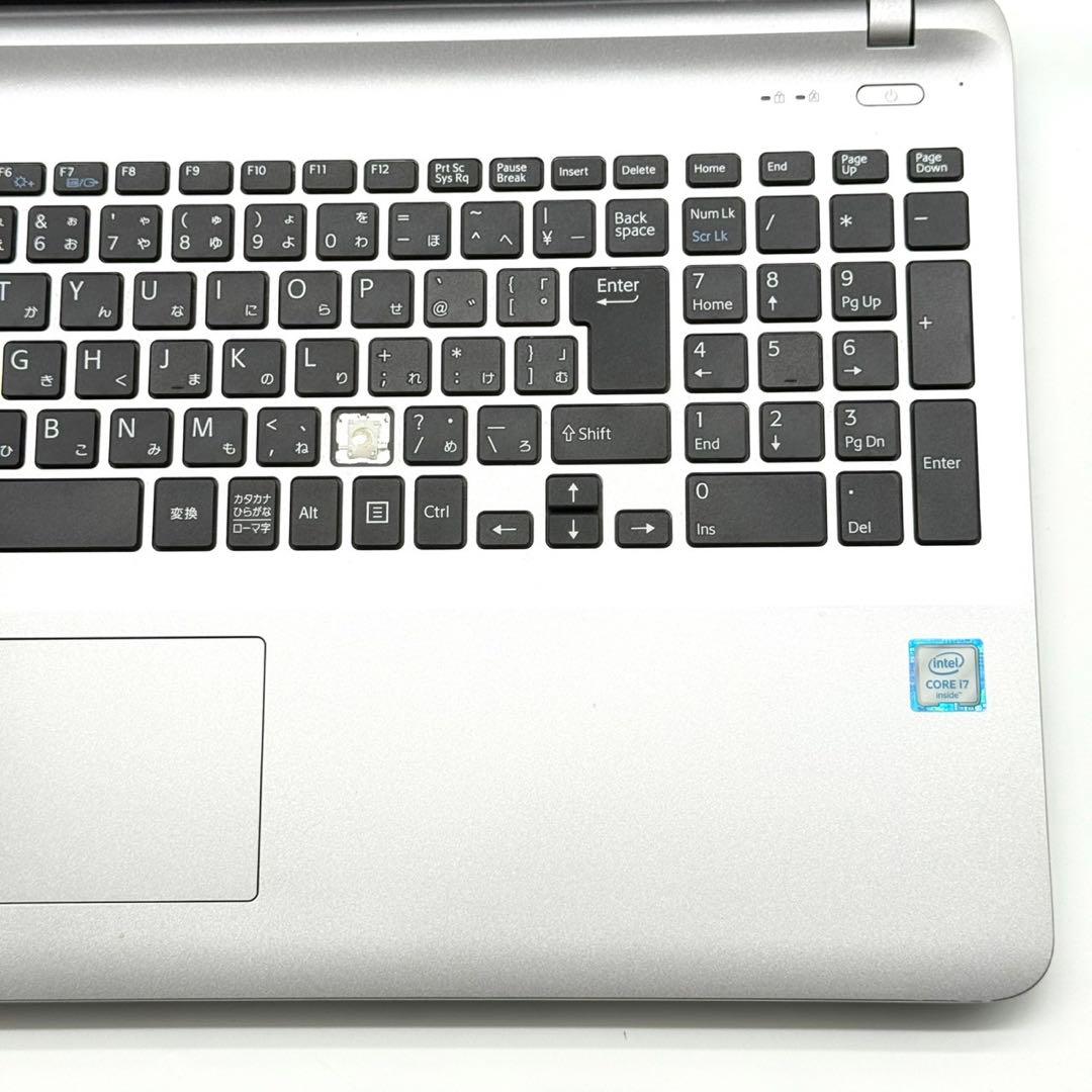 ノートパソコンVAIO CORE i7 メモリ8GB ストレージあり OS無し