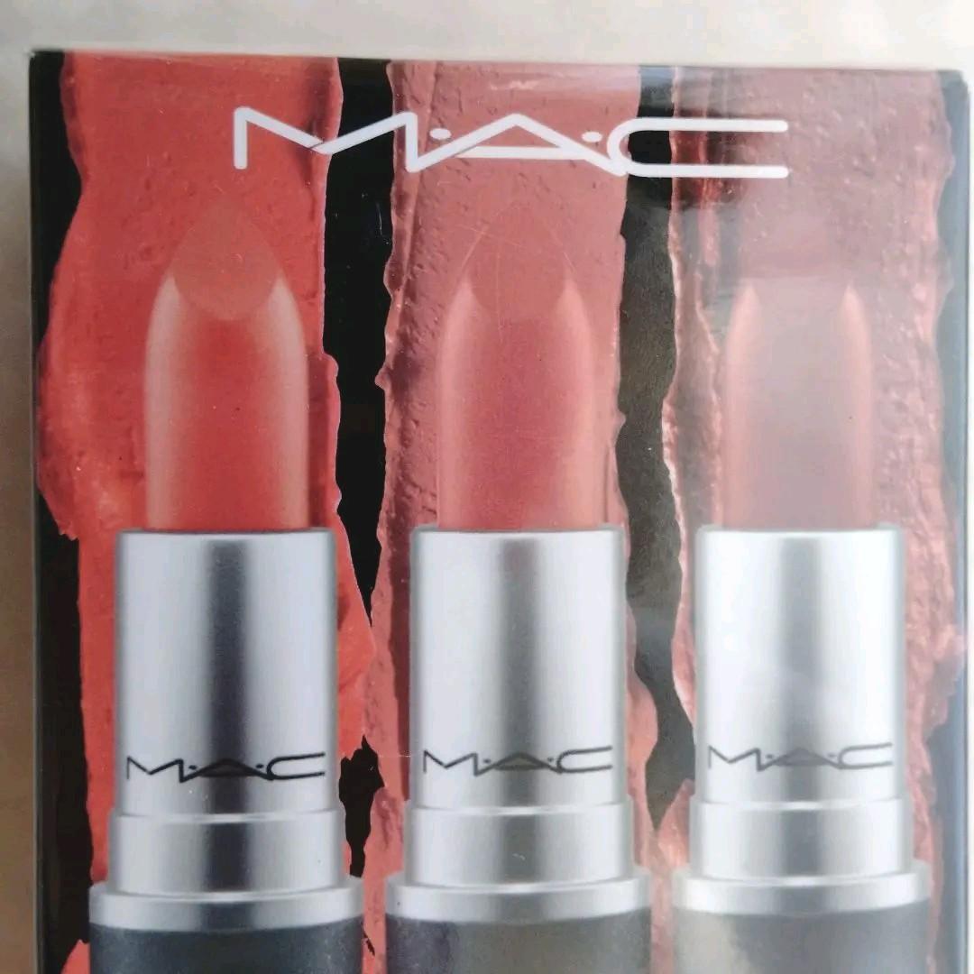 ★新品・サンプルおまけ付き★ MAC リップスティック ３本セット　口紅