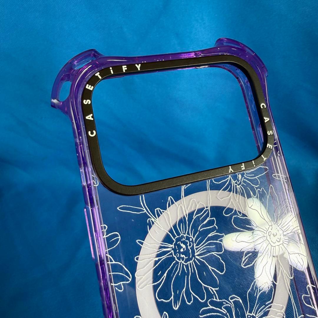 極美品 iPhone 17 Pro MagSafeケース クリア ラベンダー 紫
