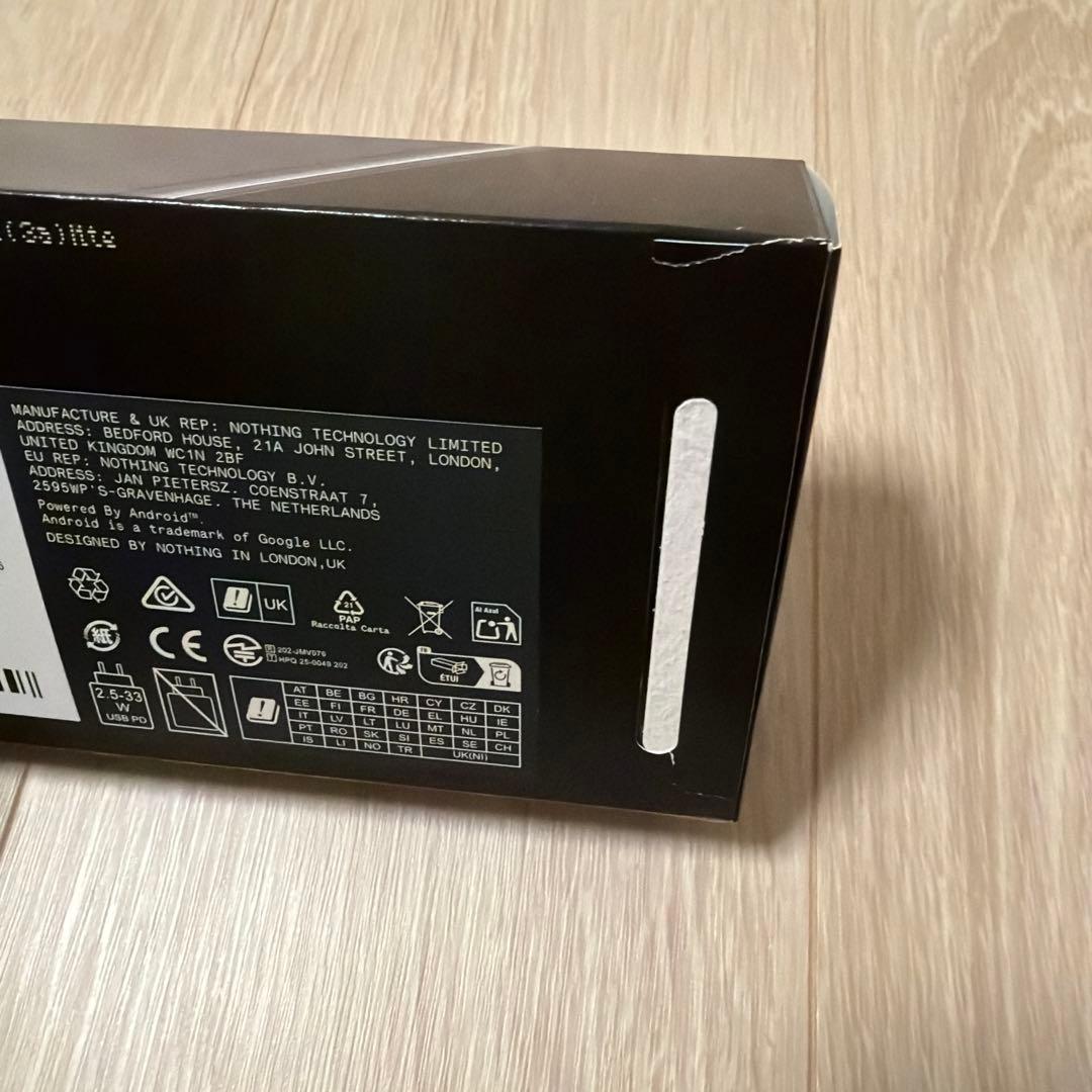 Nothing Phone (3a）lite ブラック【新品・未使用】